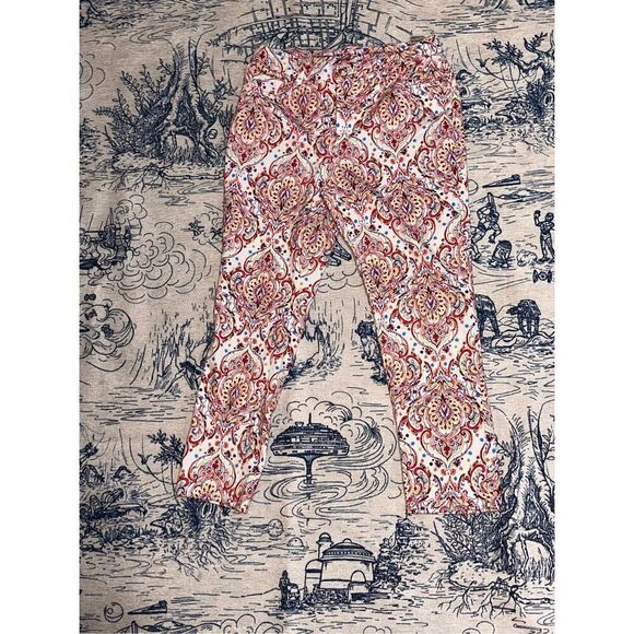 STUNNING So Slimming Scroll-Print Girlfriend Ankle Jeans size 8P Good CONDITION - Picture 1 of 12